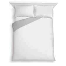 Tesco White Reversable Duvet Set Double