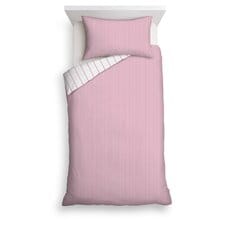 Tesco Pink Stripe Duvet Set Single