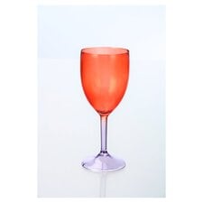 Tesco Sunset Plastic Wine Glass