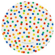 Tesco Rainbow Spot Plate 10 Pack