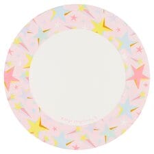 Tesco Pastel Stars Plate 10 Pack