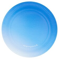 Tesco Blue Ombre Plate 10 Pack