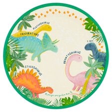 Tesco Dinosaur Plate 10 Pack