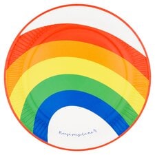 Tesco Bright Rainbow Plate 10 Pack