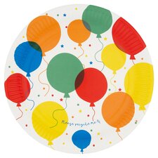 Tesco Balloon Plates 10 Pack