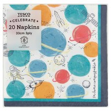 Tesco Space Napkin 20 Pack