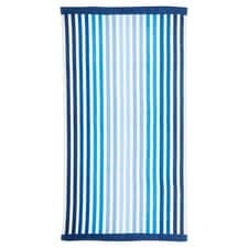 Tesco Blue Oversized Stripe Beach Towel