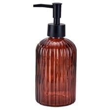 Tesco Amber Glass Soap Dispenser 