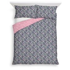 TESCO NAVY DITSY FLORAL DUVET SET DOUBLE