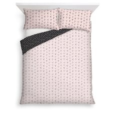 Tesco Pink & Black Hearts Duvet Set Double