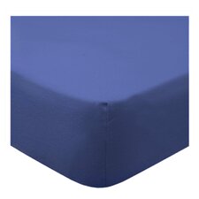 Tesco Navy Brushed Fitted Sheet Double