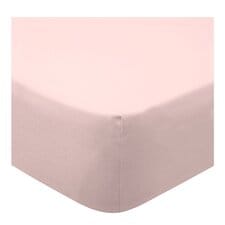 Tesco Blush Brushed Fitted Sheet Single