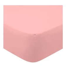Tesco Clay Pink 100% Cotton Fitted Sheet Double