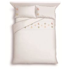 Tesco Embroidered Flowers Duvet Set Double