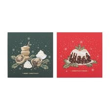 T.  Luxury Pudding and Mince Pie Recipe Cards 12pk