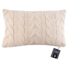 Fox & Ivy Cream Cable Knit Cushion