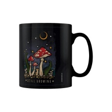 Magical Mushrooms Still Growing Mug - Black/Beige/Red - One Size