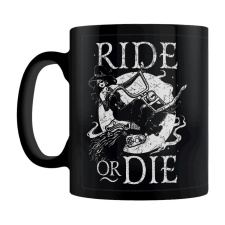 Grindstore Ride Or Die Witch Mug - Black/White - One Size