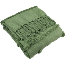 Furn Jakarta Tufted Throw - Moss Green - One Size