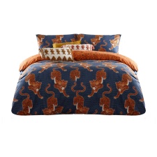 Furn Tibetan Tiger Duvet Cover Set - Blue - King