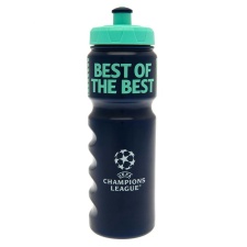 UEFA Champions League Best of the Best Plastic Water Bottle - Navy/White/Aquamarine - One Size