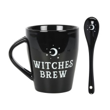 Something Different Witches Brew Mug Set - Black/White - One Size