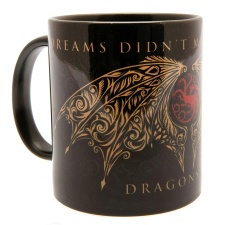 House Of The Dragon Wings Mug - Black/Gold/Red - One Size