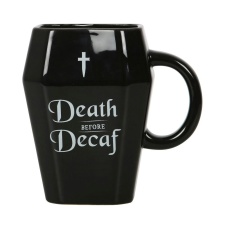 Something Different Death Before Decaf Coffin Mug - Black - One Size