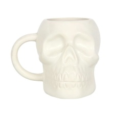 Something Different Dark Matter Skull Halloween Mug - White - One Size