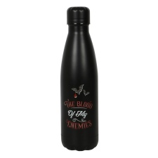 Something Different The Blood Of My Enemies Steel Water Bottle - Black - One Size