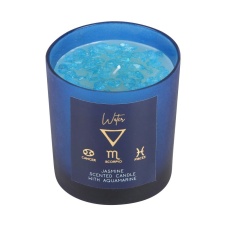 Something Different Jasmine Water Signs Scented Candle - Blue - One Size