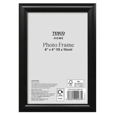 F&F Home Plastic Photo Frame Black 4x6"