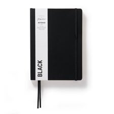 Paperchase Agenzio Large Black Ruled Notebook