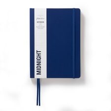 Paperchase Agenzio Large Midnight Ruled Notebook 