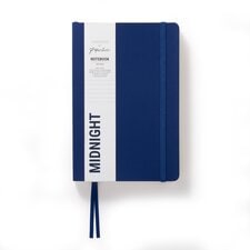 Paperchase Agenzio Medium Midnight Ruled Notebook 