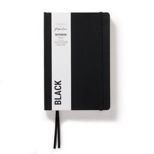 Paperchase Agenzio Medium Black Plain Notebook