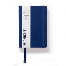 Paperchase Agenzio Medium Midnight Plain Notebook