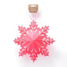 Paperchase Neon Christmas Snowflake Decoration