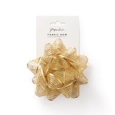 Paperchase ReKrafted Gold Fabric Bow