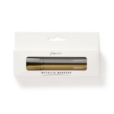 Paperchase 2PK Metallic Permanent Markers