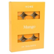 TESCO MANGO TEALIGHTS 24PK