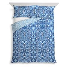 Tesco Marrakech Blue Damask Duvet Set Double