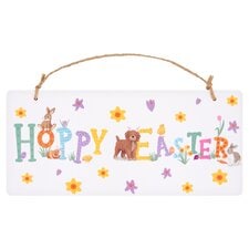 TESCO HAPPY EASTER WOODEN SIGN 