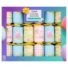 TESCO EASTER CRACKERS 6 PACK 