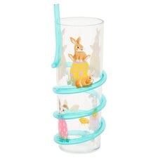 TESCO EASTER BUNNY SWIRLY STRAW CUP