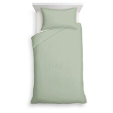 Tesco Sage 100% Cotton Oxford Edge Duvet Set Single