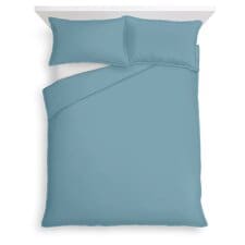 Tesco Marine Blue 100% Cotton Oxford Edge Duvet Set Double