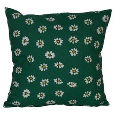 Tesco Green Ditsy Flower Cushion