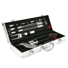 FIRE PIT BBQ TOOL SET IN ALUMINIUM CASE