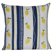 Tesco Lemon Print Cushion